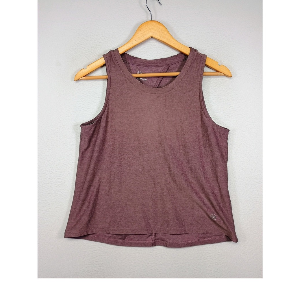 Athleisure We Wander Womens Size S Mauve Keyhole Back Recycled WBA10034 Tank Top